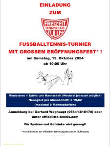 Fussballtennis am FTC - 12.10.2024 